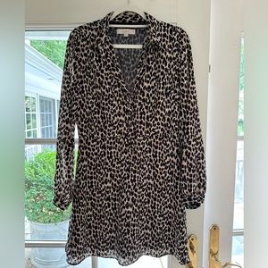 LOFT size small leopard print dress